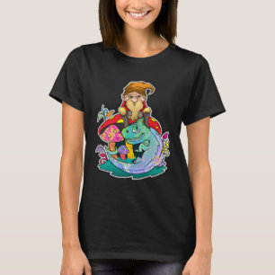 Camiseta Camaleón Gnomo de Jardín Gnomos al Aire Libre Aven