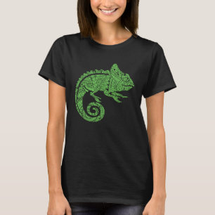 Camiseta Camaleón Reptil Animal Azteca Maya Maorí Tribal P