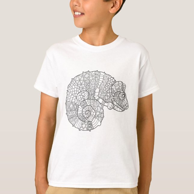 Camiseta Camaleón Zendoodle (Anverso)