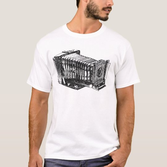 Camiseta Cámara antigua del vintage