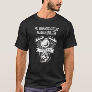 Camiseta Cámara Bloque Motor Cita Ropa Conductor Motociclet