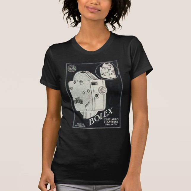 Camiseta Cámara cinematográfica de Bolex 16m m (Anverso)