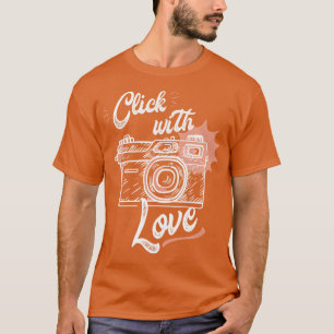 Camiseta Cámara con amor para los fotógrafos
