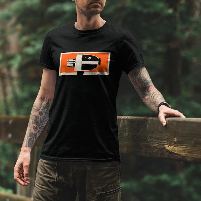 Camiseta Cámara de 8 mm de naranja de cosecha (Subido por el creador)