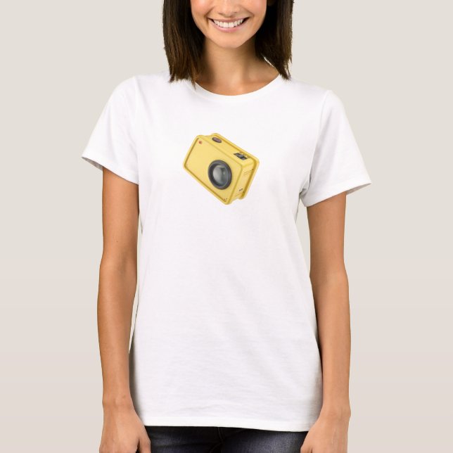 Camiseta Cámara de acción amarilla (Anverso)
