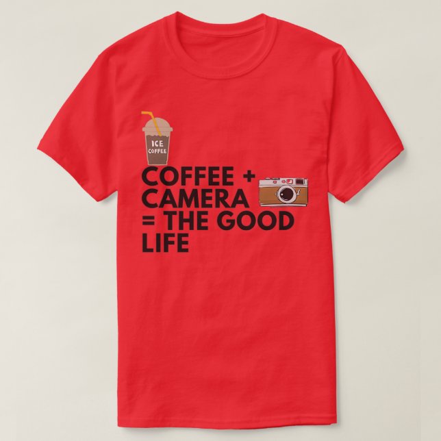 Camiseta Cámara De Café La Buena Vida 2 (Diseño del anverso)
