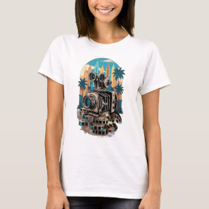 Camiseta cámara de cine vintage