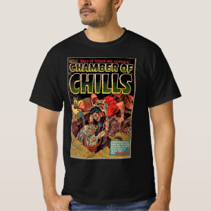 Camiseta Cámara De Escalofríos. Portada de historietas de é