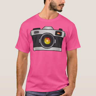 Camiseta Cámara de fotografía vintage realista