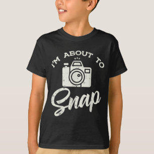Camiseta Cámara de fotógrafo a punto de tomar foto divertid