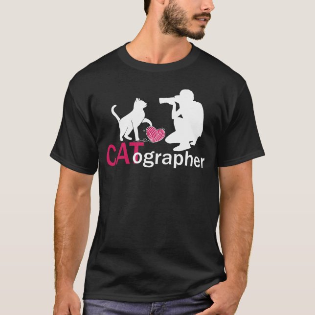 Camiseta Cámara de fotógrafos de gatos (Anverso)