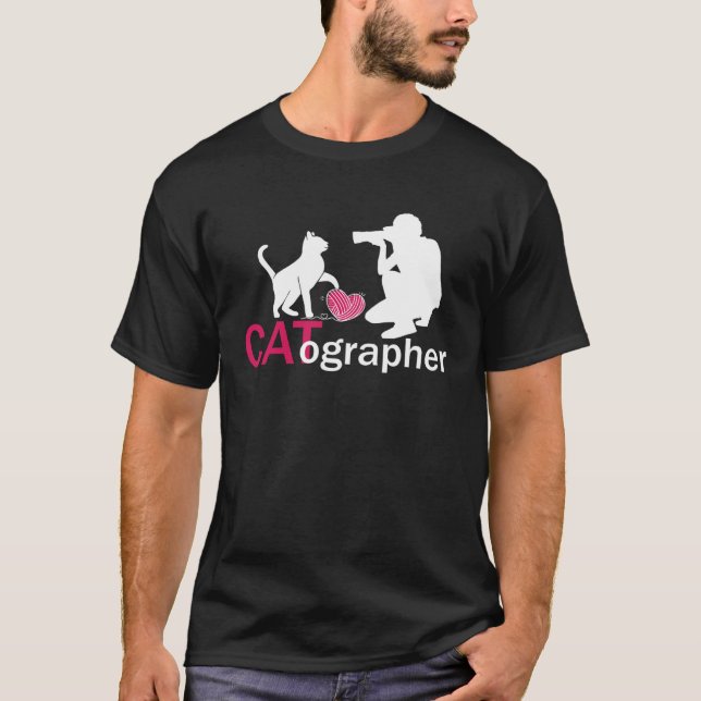 Camiseta Cámara de fotógrafos de gatos (Anverso)