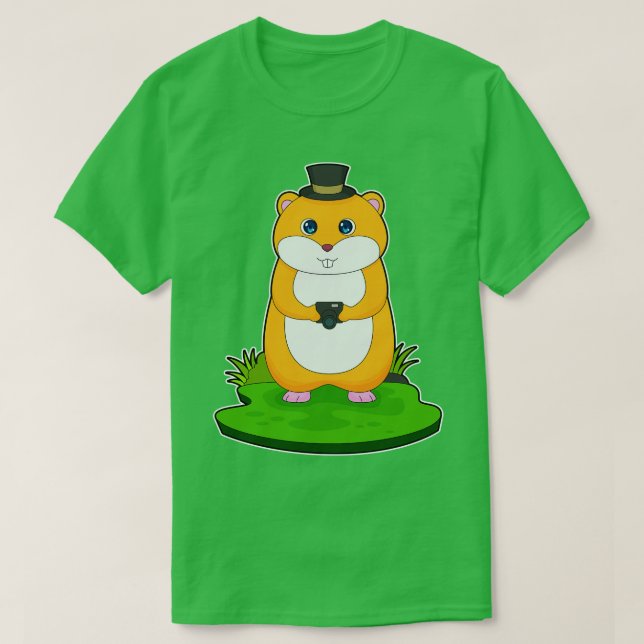 Camiseta Cámara de fotógrafos de Hamster (Diseño del anverso)