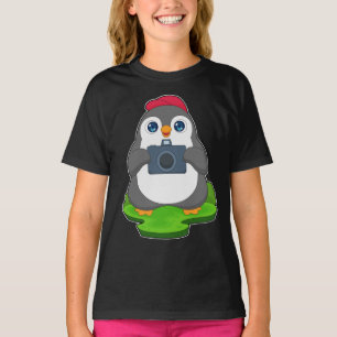 Camiseta Cámara de fotógrafos de pingüino
