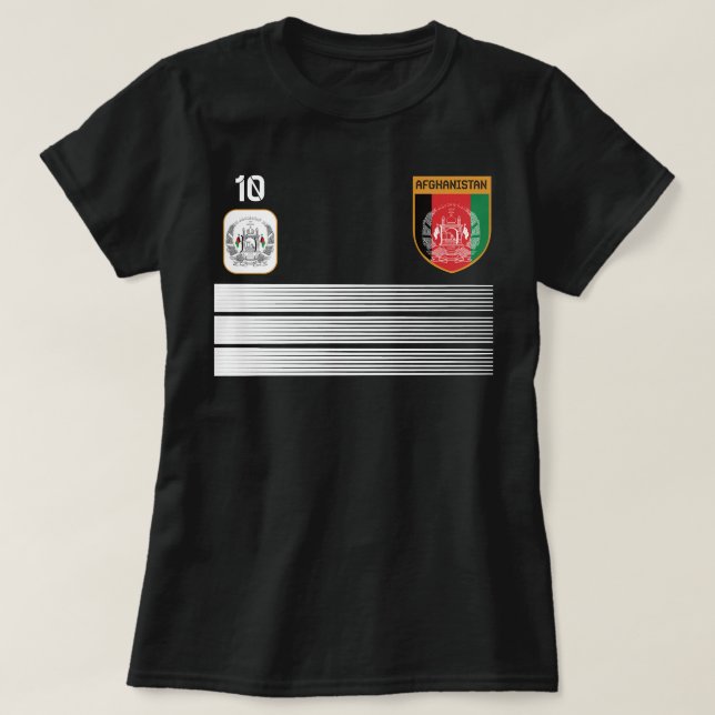 Camiseta Cámara de fútbol de Afganistán 2021 H (Diseño del anverso)