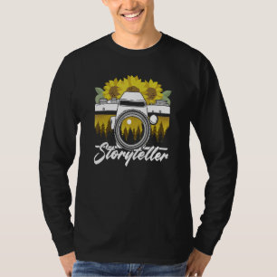 Camiseta Cámara de girasol narración fotográfica camara