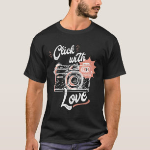 Camiseta Cámara de hombres con amor por los fotógrafos