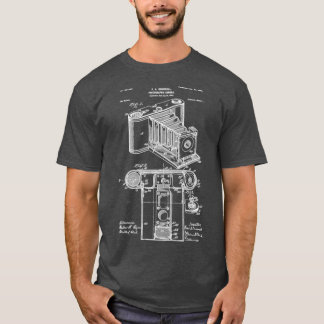 Camiseta Cámara de impresión de patentes antiguas de 1902 