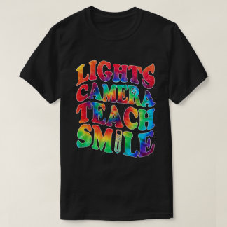 Camiseta Cámara de luces Sonrisa Profesor T-Shirt ltsp