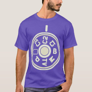 Camiseta Cámara de marcado en modo DSLR para fotógrafo