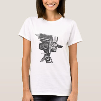 Camiseta cámara de televisión del estudio de la difusión de