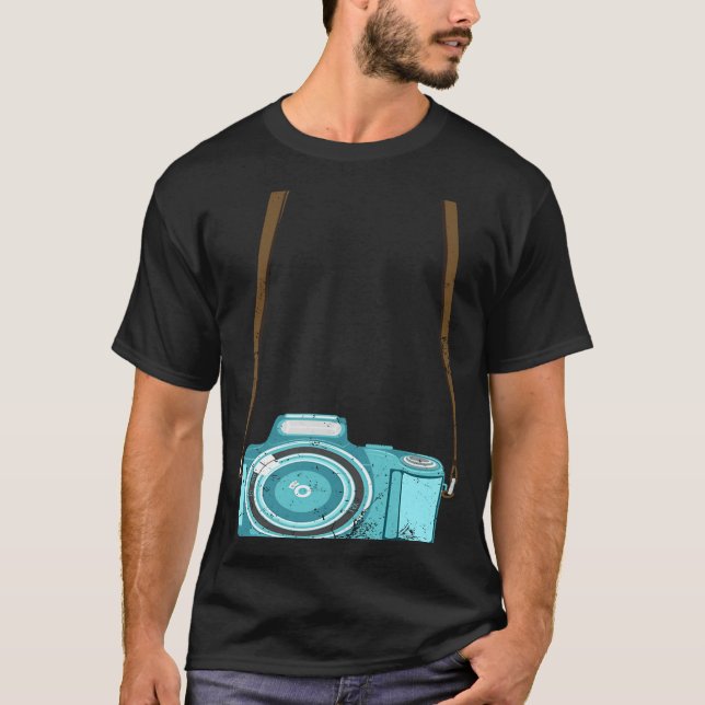 Camiseta Cámara de turismo Hombres Mujeres Disfraces de fot (Anverso)