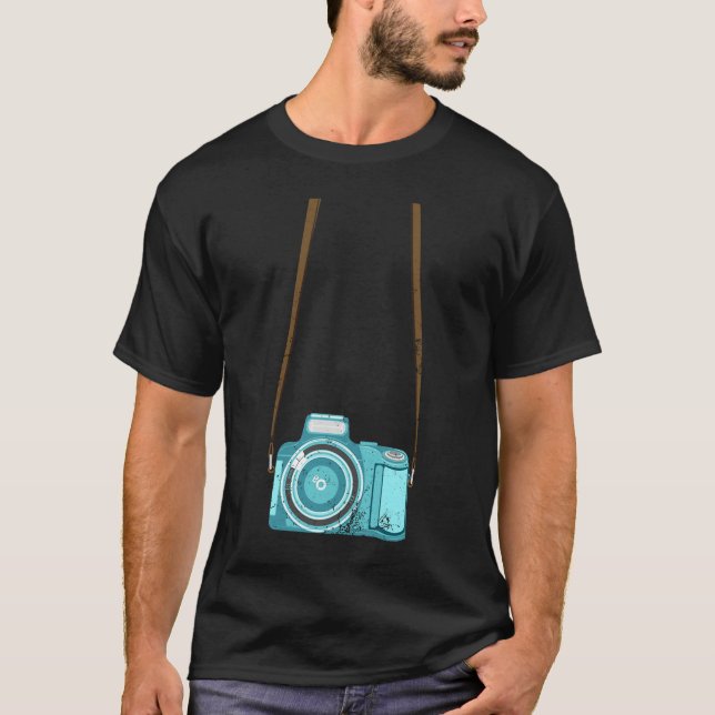 Camiseta Cámara de turismo Hombres Mujeres Disfraces de fot (Anverso)