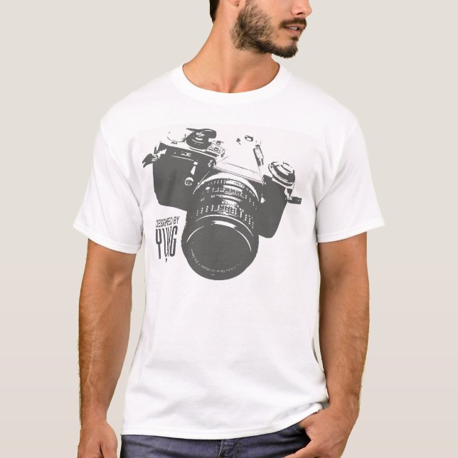 Camiseta Cámara del vintage (Anverso)