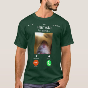 Camiseta Cámara delantera de llamadas de Hamster Dank Meme 