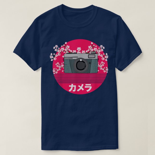 Camiseta Camara divertida cámara fotográfica réflex japones (Diseño del anverso)