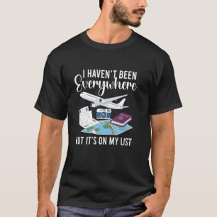 Camiseta Cámara Divertida Pasaporte Cita de Turista Espírit