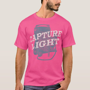 Camiseta Cámara fotográfica Captura de luz de época