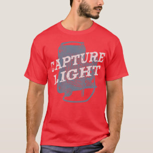 Camiseta Cámara fotográfica Captura de luz de época