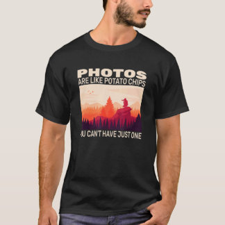 Camiseta cámara fotográfica para fotógrafos y fotógrafos