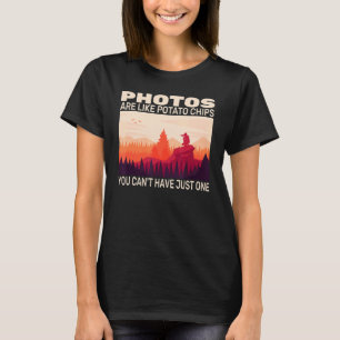 Camiseta cámara fotográfica para fotógrafos y fotógrafos