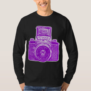 Camiseta Cámara Gigante de Alemania Oriental - Púrpura y Bl