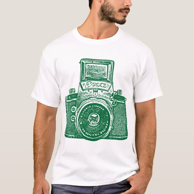 Camiseta Cámara Gigante de Alemania Oriental - Verde Forest (Anverso)