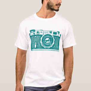 Camiseta Cámara gigante soviética rusa - cian medio oscuro