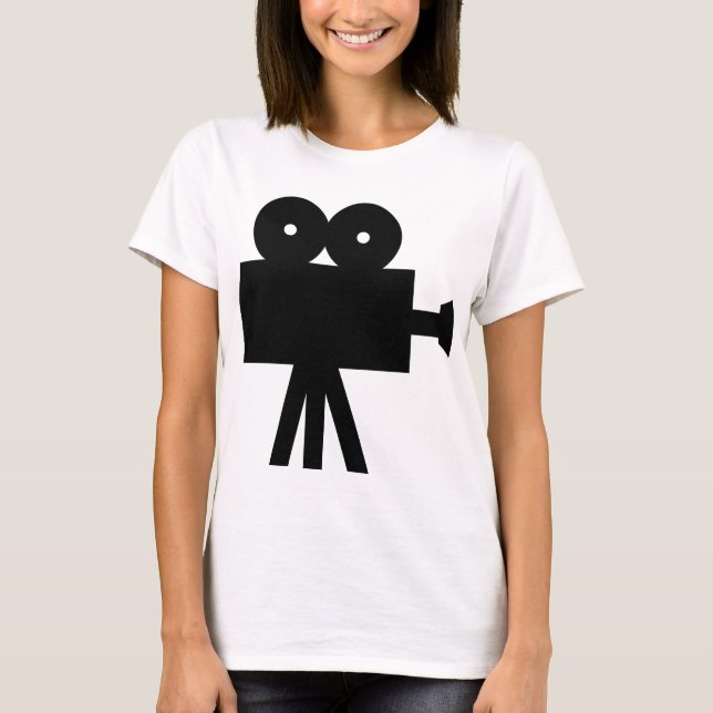 Camiseta Cámara Hollywood de la cinematografía de la (Anverso)