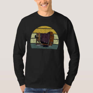 Camiseta Cámara Obscura Vieja Fotógrafa de Cámara