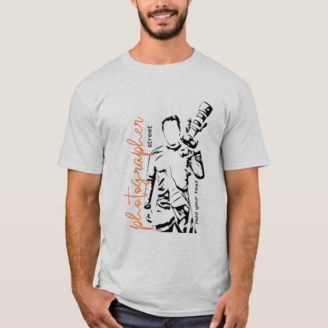 Camiseta Cámara personalizada Fotografía de lente T-Shirt (Anverso)