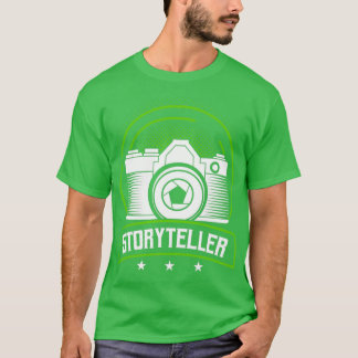 Camiseta Cámara profesional del fotógrafo Storyteller