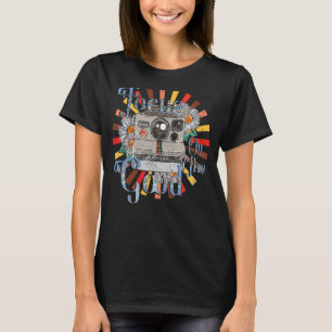 Camiseta Cámara Retro De Fotografía Enfocada En El Buen Fot