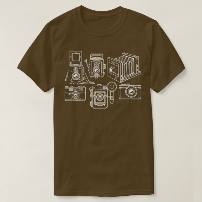 Camiseta Cámara Retro Estilos de tiempo Cápsula Fotógrafo g (Diseño del anverso)