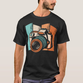 Camiseta Cámara Retro Fotografía Vintage Amor Fotógrafo