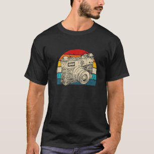Camiseta Cámara retro vintage