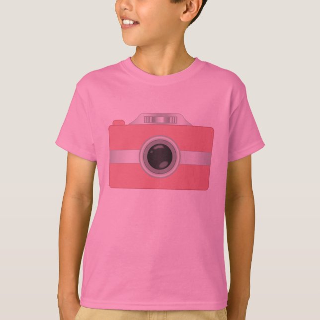 Camiseta Cámara rosa (Anverso)