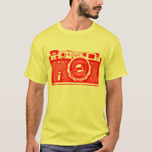 Camiseta Cámara rusa soviética gigante - Rojo
