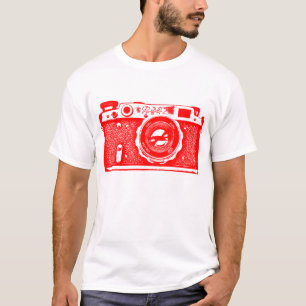 Camiseta Cámara rusa soviética gigante - Rojo