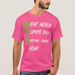 Camiseta Cámara Térmica Emf Investigación Paranormal Fantas
